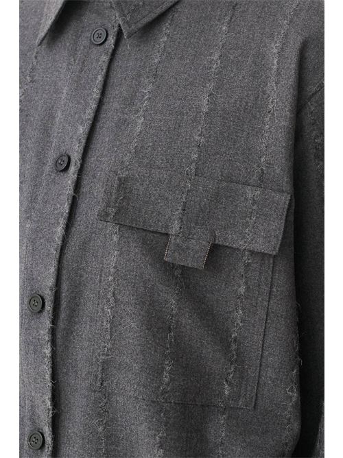 Wool shirt with a pinstripe effect FABIANA FILIPPI | CAD226F704M4138204